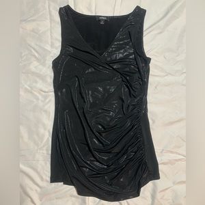 Express Scoop Neck Ruched Side Tank Top